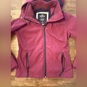 Hollister Women's Deep Red Utility Jacket